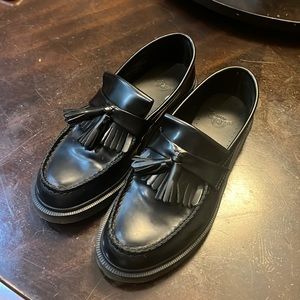 Black doc marten women’s loafers WORN A FEW TIMES